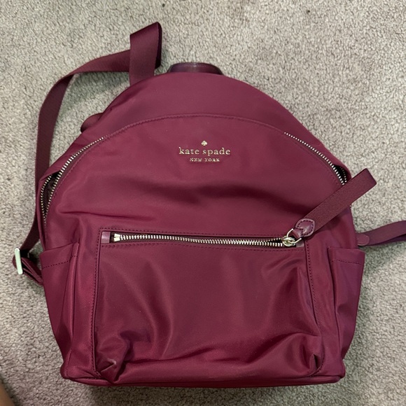 Kate Spade Deep Red Backpack - Picture 1 of 3